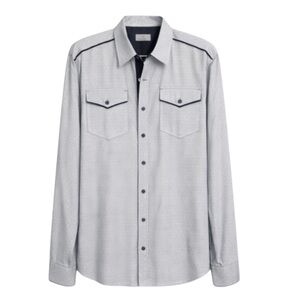 7 Diamonds Safari Inn Western Button Down Men Shirt | Modern Ranch Style | 3XL